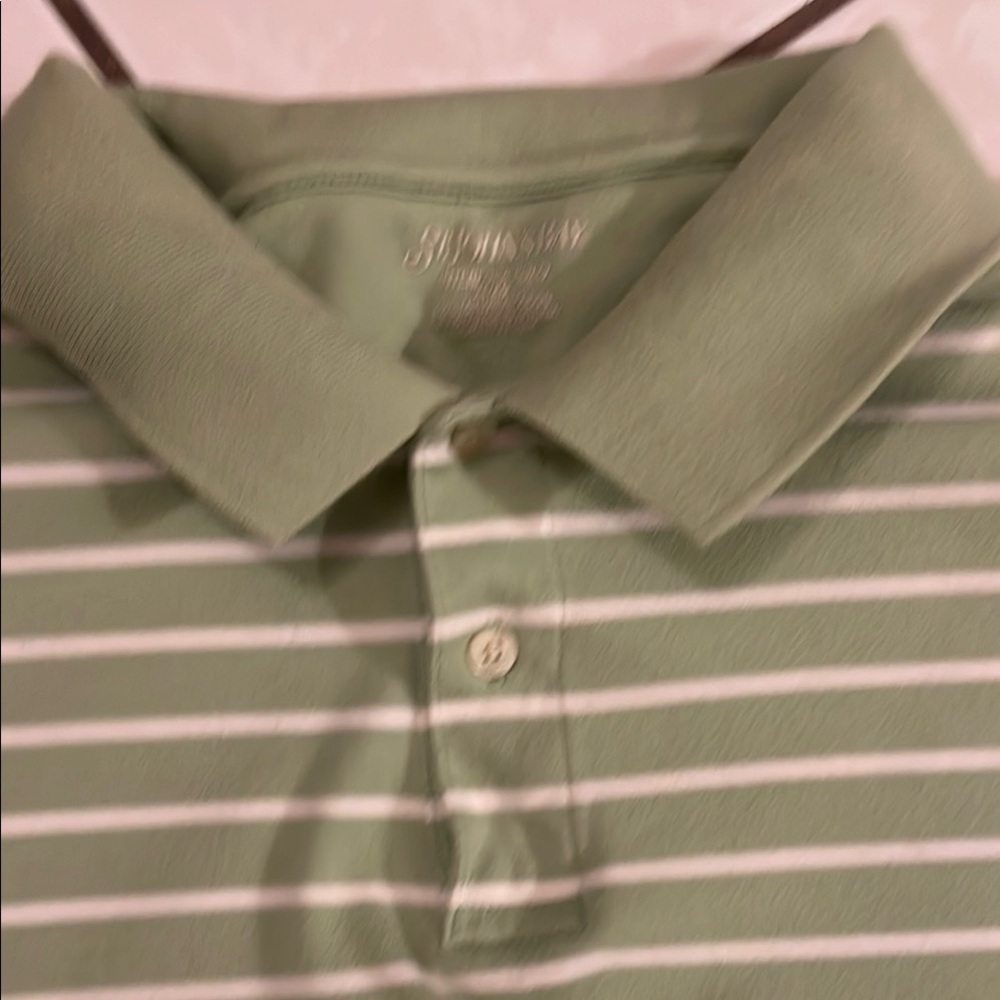 St. John's Bay Vintage Sage Green Polo Shirt - Picture 3 of 4